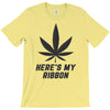 Support Melanoma Cancer Awareness With A Black Cannabis Leaf T-Shirt