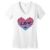 love (4) Women's V-Neck T-Shirt