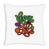 vegan for life Throw Pillow