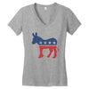 keledai Women's V-Neck T-Shirt