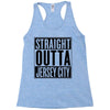 straight outta jersey city Racerback Tank