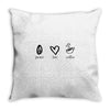 peace love coffee Throw Pillow
