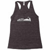evolution of man' chequered flag classic 912 Racerback Tank