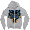 tiger fire Zipper Hoodie