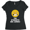 The Students Are Coming Women's Triblend Scoop T-shirt