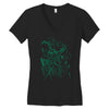 green vigilance Women's V-Neck T-Shirt