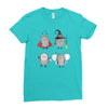 halloween hedgehogs Ladies Fitted T-Shirt