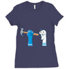 bad sock puppet Ladies Fitted T-Shirt