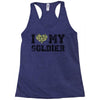 i love my soldier regular camouflage Racerback Tank