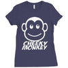 cheeky monkey funny Ladies Fitted T-Shirt