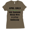 April Girls Ladies Fitted T-Shirt