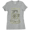 be aware of the spy crowave Ladies Fitted T-Shirt