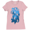 ninja kick ass clash Ladies Fitted T-Shirt