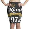 kings are born in 1972 Pencil Skirts