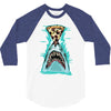 pizza shark graphic 3/4 Sleeve Shirt