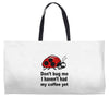 coffee lover Weekender Totes