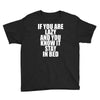 if you're lazy and you know it stay in bed Youth Tee
