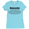 motorcyclist Ladies Fitted T-Shirt