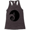 nightmare before christmas black logo Racerback Tank