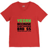 vegan because plant powered badass was not an offical tittle black V-Neck Tee