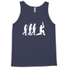 evolution of cricket white silhouette Tank Top