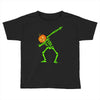 pumpkin skeleton dabbing Toddler T-shirt