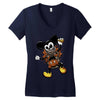 mickey mouse trap Women's V-Neck T-Shirt