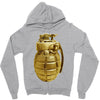 gold grenade Zipper Hoodie