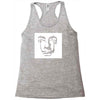 salvador dali face surrealist artist Racerback Tank