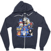 creatures spirits and friends Zipper Hoodie