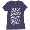 sex drugs rock n roll Ladies Fitted T-Shirt