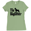 the dogfather boxer Ladies Fitted T-Shirt