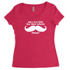 am i too late for that mustache thing Women's Triblend Scoop T-shirt