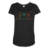 goatee beard mustache Maternity Scoop Neck T-shirt
