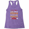 cut into pizzas Racerback Tank