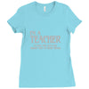 i'm a teacher to save time let's assume i'm never wrong Ladies Fitted T-Shirt