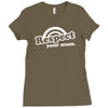 respect your mum Ladies Fitted T-Shirt