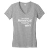 because america Women's V-Neck T-Shirt