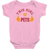 This Girl Loves Her Pets Baby Onesie