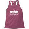 i am sher locked Racerback Tank