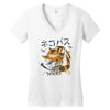 cat bus kong Women's V-Neck T-Shirt