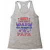 only the best dads get promoted to papa Racerback Tank
