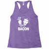 love bacont fun ny Racerback Tank