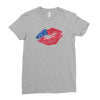 4th of July Lip Ladies Fitted T-Shirt