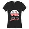 bitches with hitches Women's V-Neck T-Shirt