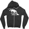i do all my own stunts horse Zipper Hoodie