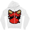 devil face 2 Zipper Hoodie