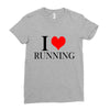 i love running Ladies Fitted T-Shirt