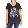 creatures spirits and friends Ladies Curvy T-Shirt