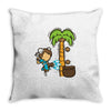part time job   coconut farm Throw Pillow